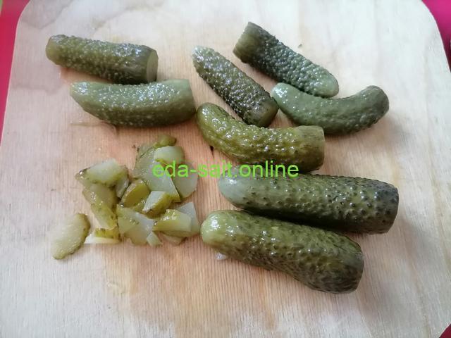 Маринованные огурцы в суп с копчеными ребрами